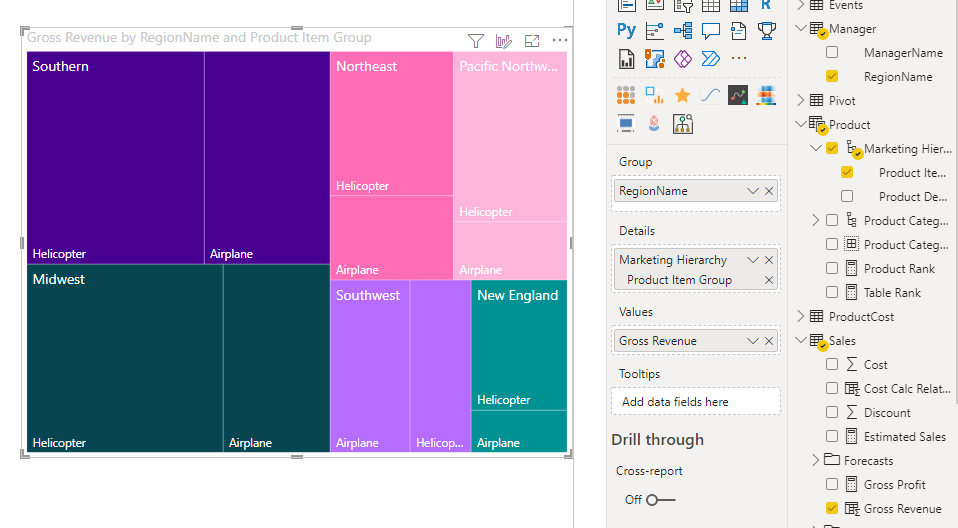 Figure 9.16 – Treemap visual 
