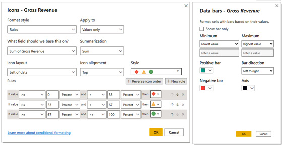 Figure 9.29 – Changing color configuration for a visual 