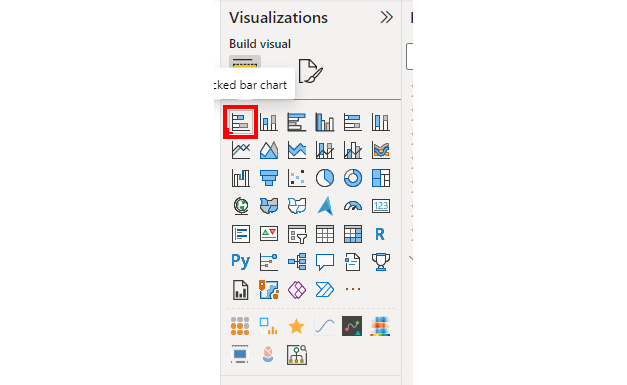 Figure 9.5 – Adding a stacked bar chart 