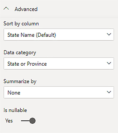 Figure 5.10 – Advanced formatting options 
