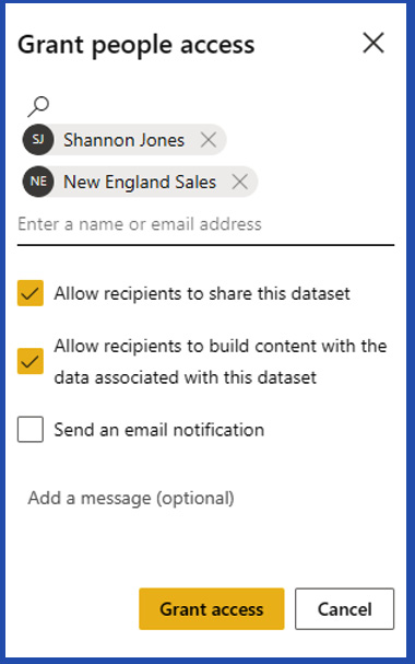 Figure 15.9 – Granting anything more than read-only access requires selecting one or more of the options 