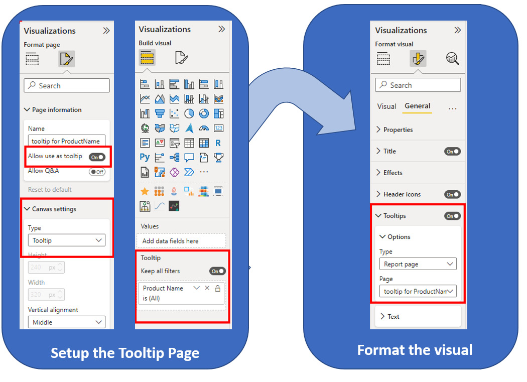 Figure 11.9 – Setting a page to be used for a tooltip 