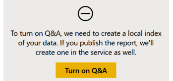 Figure 6.4 – New Q&A visual added to a report 